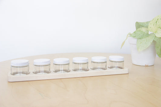 Waldorf Paint Jar Holder with Glass Jars