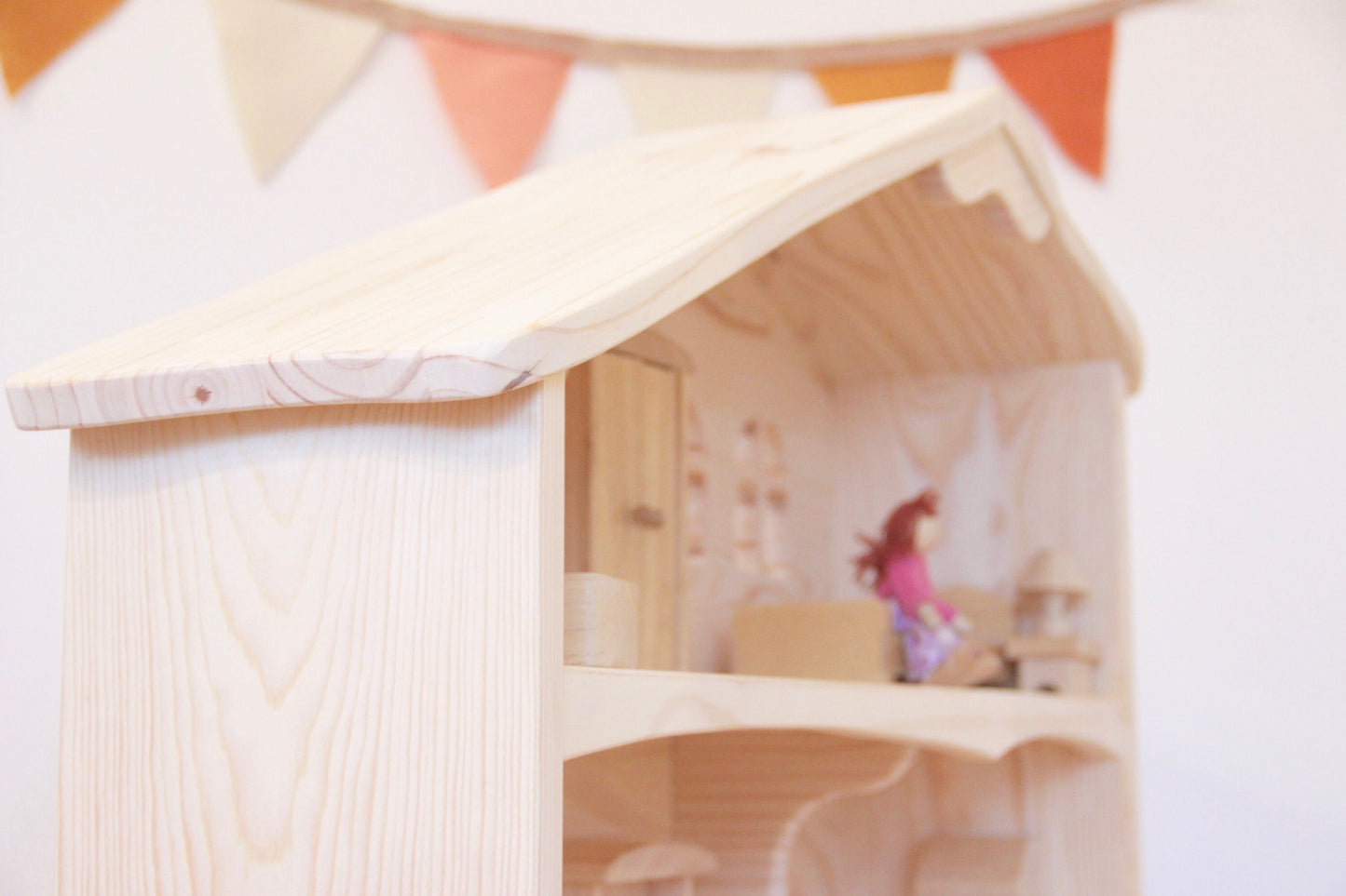 Large Wood Dollhouse