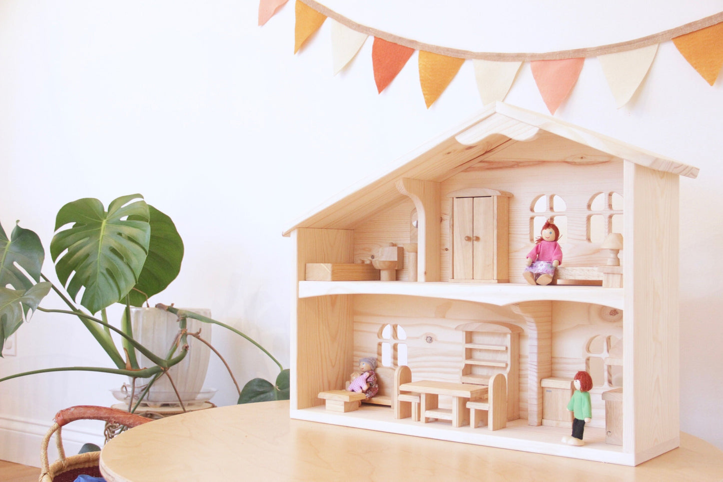 Large Wood Dollhouse